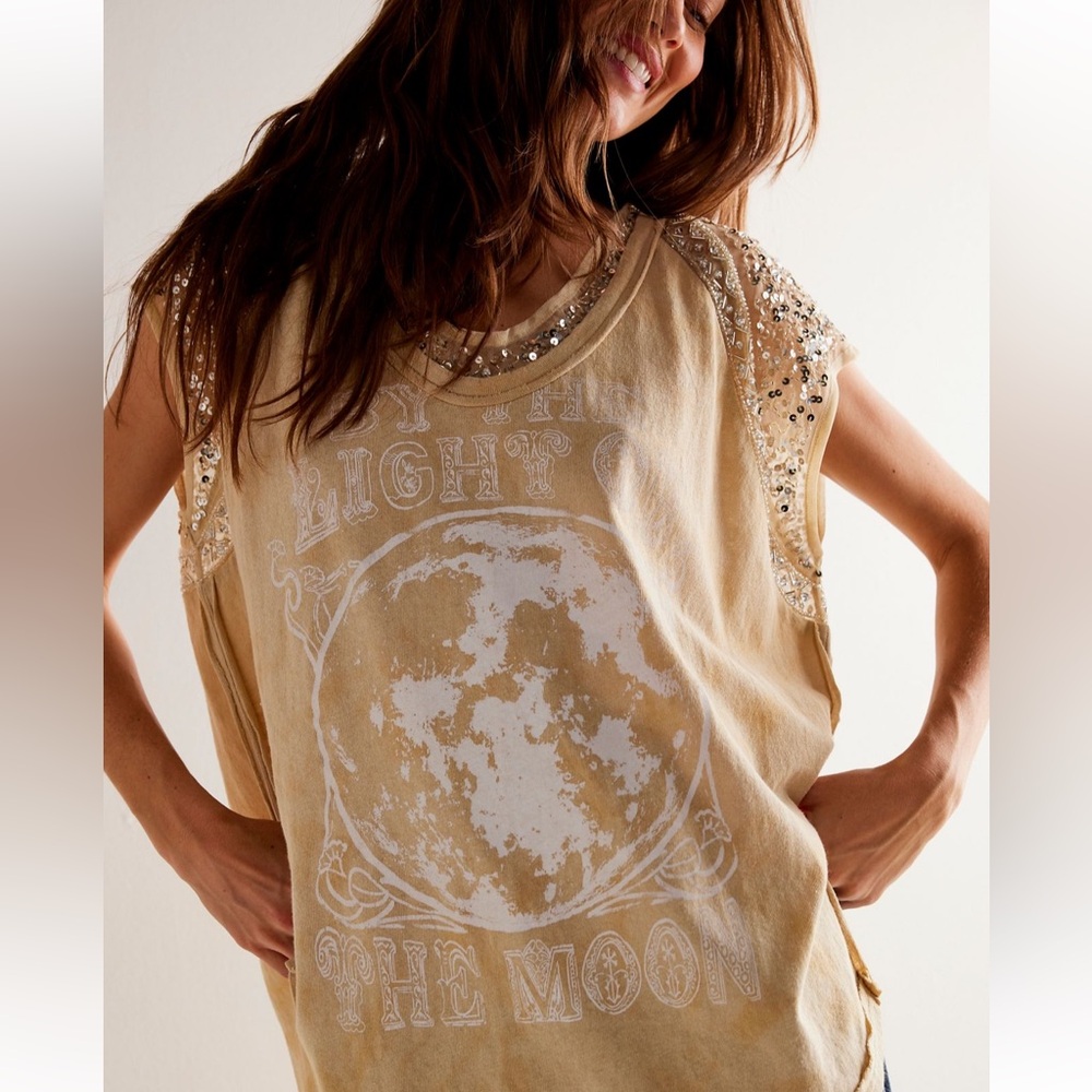 Free People We The Free By The Light Of The Moon High-Low Top ‼️RARE‼️ NWT 🔖